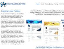 Tablet Screenshot of executivecareerportfolios.com